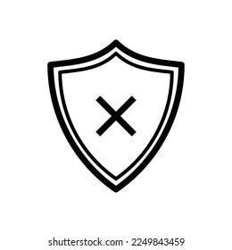 shield icon vector design template