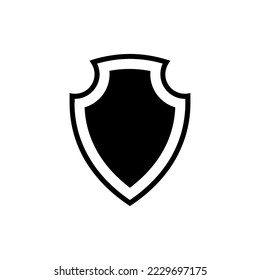 Shield icon vector design templates isolated on white background