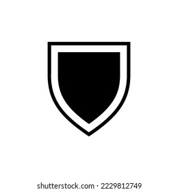 Plantillas de diseño de vectores de icono Escudo aisladas en fondo blanco