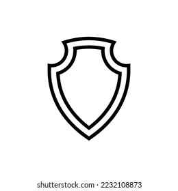 Plantillas de diseño de vectores de icono Escudo aisladas en fondo blanco