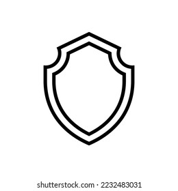 Vektordesign-Vorlagen für Schildschirm-Symbole einzeln auf weißem Hintergrund