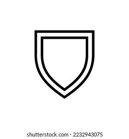 Shield icon vector design templates isolated on white background