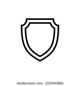 Shield icon vector design templates isolated on white background