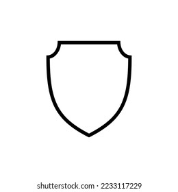 Shield icon vector design templates isolated on white background