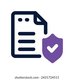 shield icon. vector dual tone icon for your website, mobile, presentation, and logo design.