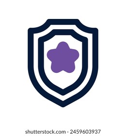 shield icon. vector dual tone icon for your website, mobile, presentation, and logo design.
