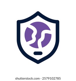 shield icon. vector dual tone icon for your website, mobile, presentation, and logo design.
