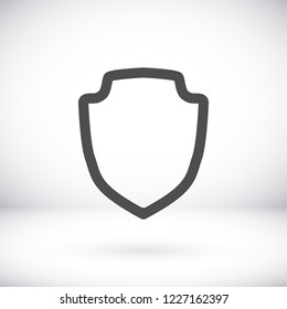 shield  icon. Vector  Eps 10 