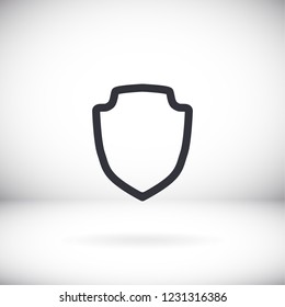 shield  icon. Vector  Eps 10 