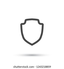 shield  icon. Vector  Eps 10 