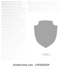 shield  icon. Vector  Eps 10 . Lorem Ipsum Flat Design 