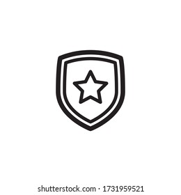 shield icon vector eps trendy design template logo signage illustration clip art