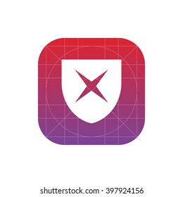 shield icon. vector eps10 icon