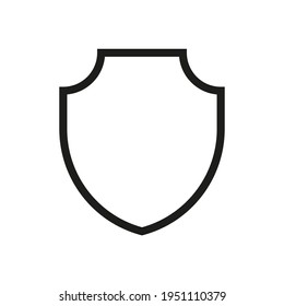 shield icon. Vector in flat design