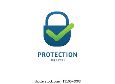 Shield icon. Vector flat style illustration Abstract business security Agency logo template. Logo concept of antivirus, protection, insurance, privacy, guard.