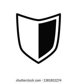 shield icon vector flat style collection