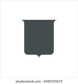 Shield icon in vector. Flat style icon design. Vector illustration of Shield icon. Pictogram isolated on white.
