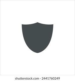 Shield icon in vector. Flat style icon design. Vector illustration of Shield icon. Pictogram isolated on white.