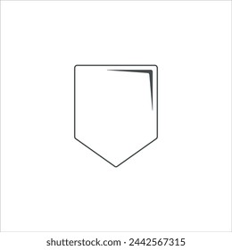 Shield icon in vector. Flat style icon design. Vector illustration of Shield icon. Pictogram isolated on white.