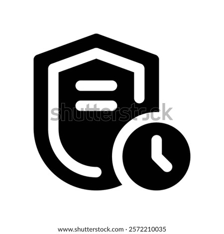 shield icon. vector glyph icon for your website, mobile, presentation, and logo design.