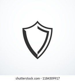 Shield icon vector illustration