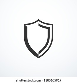 Shield icon vector illustration