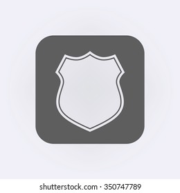 Shield icon. Vector illustration
