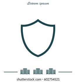 Shield Icon. vector illustration