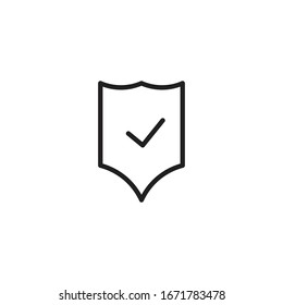 Diseño de ilustración de vector de icono Escudo