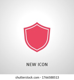 Icono de escudo. Ilustración del vector EPS 10.