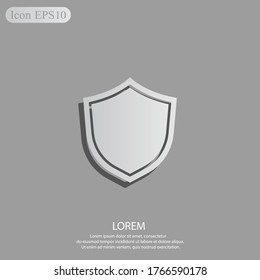 shield Icon. Vector illustration EPS 10.