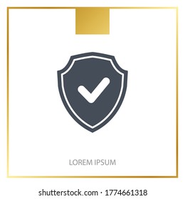 shield icon. Vector illustration EPS 10.