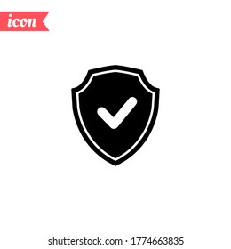 icono de escudo. Ilustración del vector EPS 10.