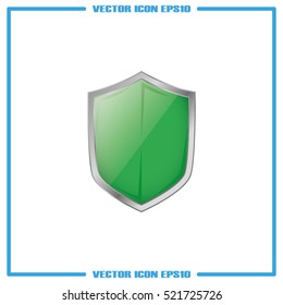 Shield icon vector illustration eps10. Isolated badge for website or app - stock infographics