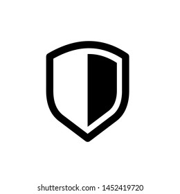 Shield icon, vector illustration. Flat design style. vector shield icon illustration isolated on white background, shield icon Eps10. shield icons graphic design vector symbols.
