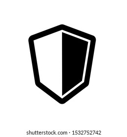 Shield icon, vector illustration. Flat design style. vector shield icon illustration isolated on White background, shield icon Eps10. shield icons graphic design vector symbols.