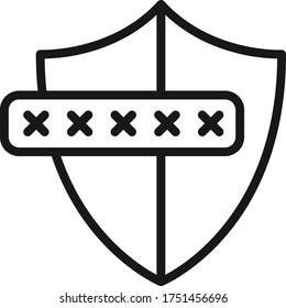 shield icon vector illustration flat