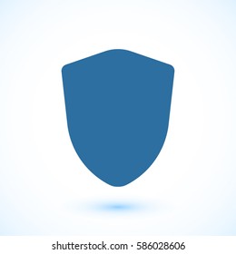 shield icon, vector illustration. Flat design eps 10