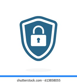 shield icon, vector illustration. Flat design eps 10