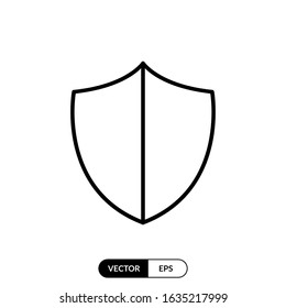 Shield icon vector illustration logo template for many purpose. Isolated on white background.