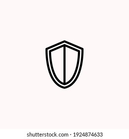 Shield icon vector illustration logo template for many purpose. Isolated on white background.