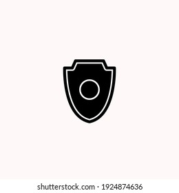 Schild Symbol Vektorgrafik Logo Vorlage für viele Zwecke. Einzeln auf weißem Hintergrund.