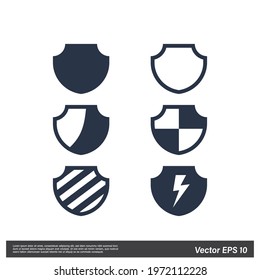 shield icon vector illustration logo template