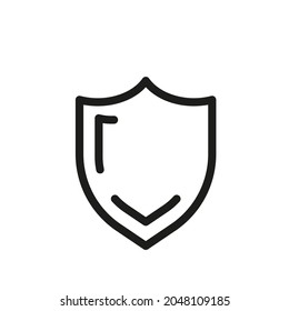 Shield icon. Vector illustration logo
