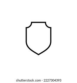 Ilustración vectorial de icono Escudo. Icono de protección. Signo de seguridad y símbolo