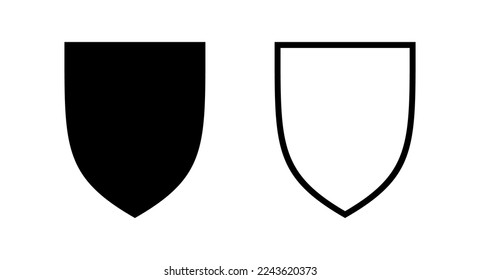 Schild Symbol, Vektorgrafik. Schutzsymbol. Sicherheitszeichen und -zeichen