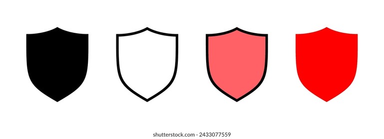Shield icon vector illustration. Protection icon. Security sign and symbol