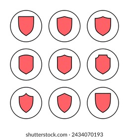 Shield icon vector illustration. Protection icon. Security sign and symbol
