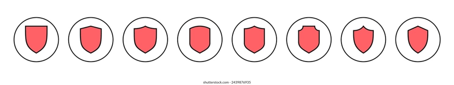 Shield icon vector illustration. Protection icon. Security sign and symbol