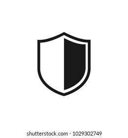 Shield icon. Vector illustration. Protectoin sign. Flat design. Security vector icon.